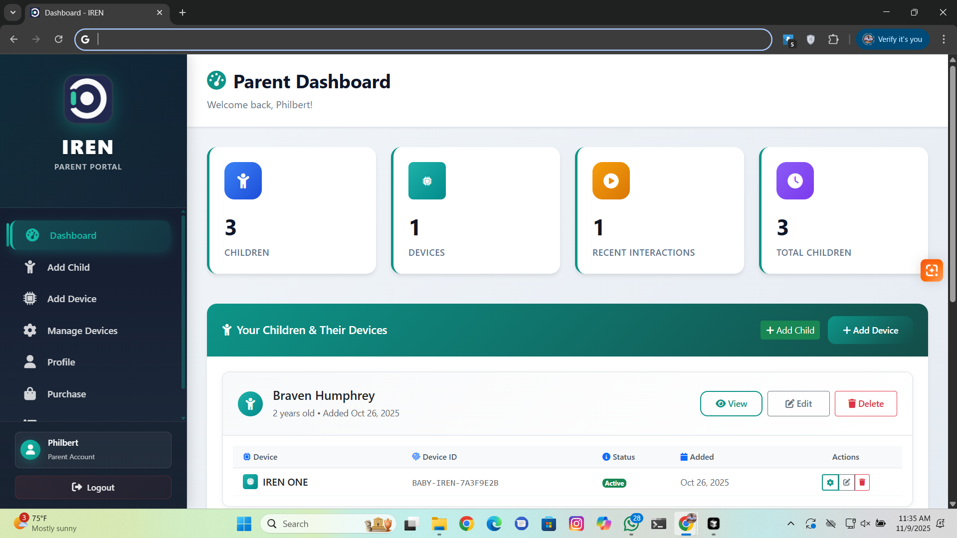 Parent Platform (IREN Parent Platform)